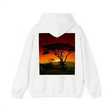 African Savanna Sunset Acacia Tree Silhouette