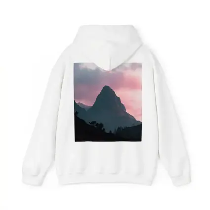 Sharp Mountain Peak Pink Sunset Sky
