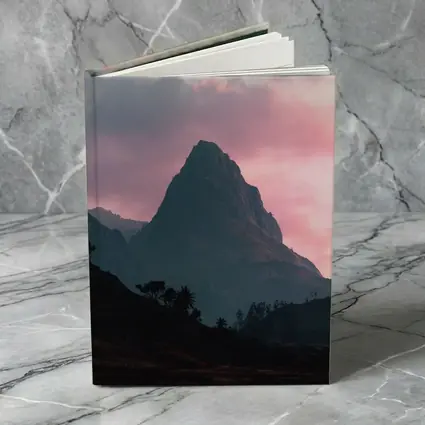 Sharp Mountain Peak Pink Sunset Sky