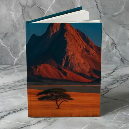 African Savanna Mountain Lone Acacia Sunset