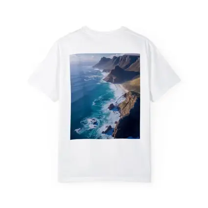 Aerial Coastal Cliffs Meeting Turquoise Ocean Waves