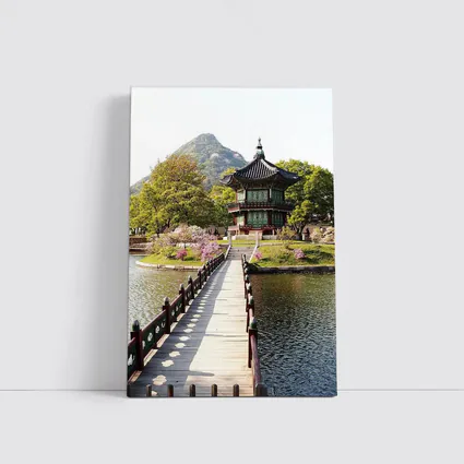 Hyangwonjeong Pavilion Seoul Korea Spring