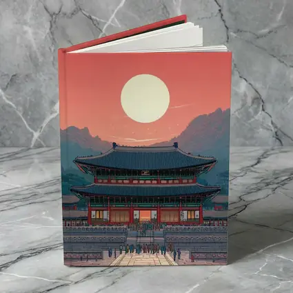 Gyeongbokgung Palace Seoul Red Sky Art