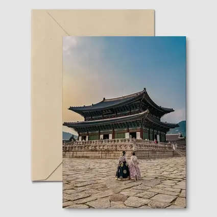 Gyeongbokgung Palace Women Wearing Hanbok Seoul