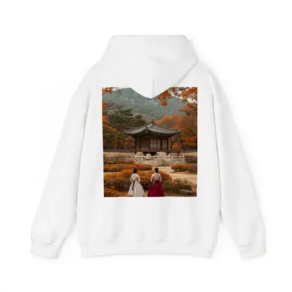Korean Women Hanbok Autumn Palace Garden