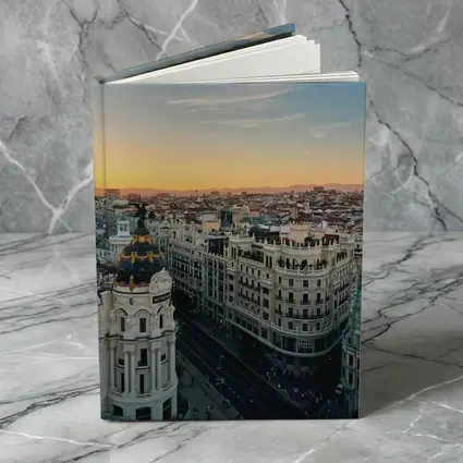Madrid Gran Via Skyline Sunset View