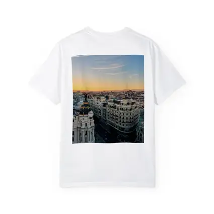 Madrid Gran Via Skyline Sunset View