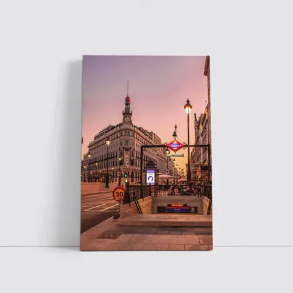 Madrid Metro Sevilla Station Sunset Street