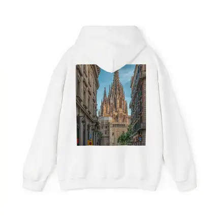 Barcelona Cathedral Gothic Spire Street View