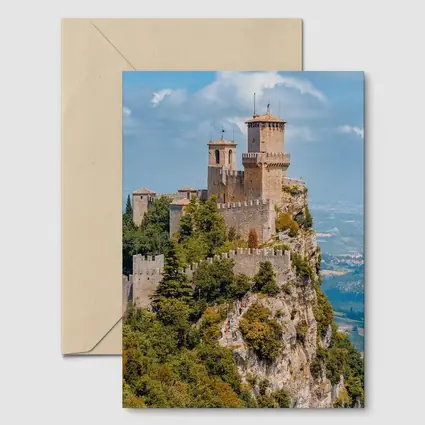 Guaita Tower San Marino Rocky Cliff
