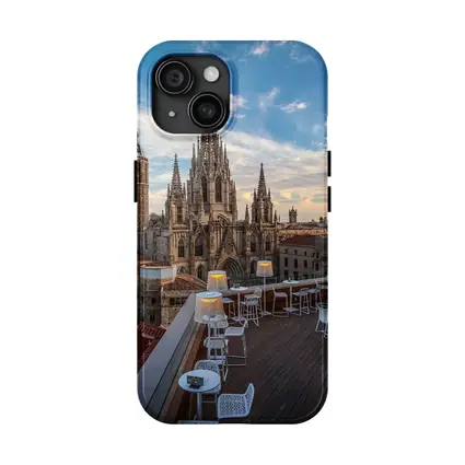 Barcelona Cathedral Rooftop Terrace Sky View