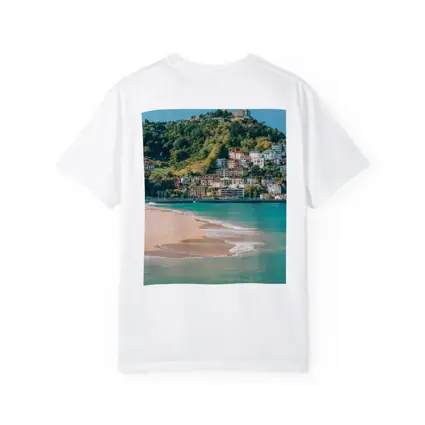 San Sebastian Beach Coastal Town Hill Spain