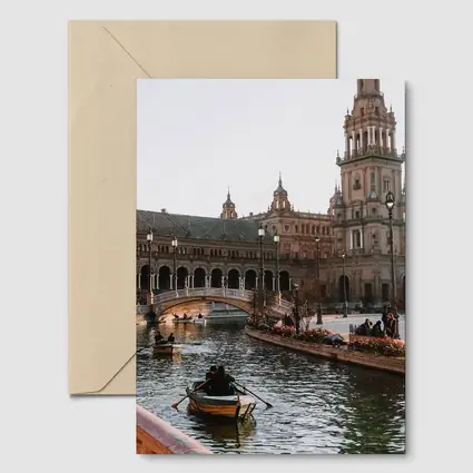 Plaza de Espana Seville Canal Rowing Boats