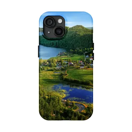 Scenic Norwegian Village Lake Green Hills