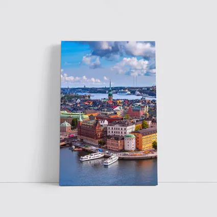 Stockholm Old Town Aerial City View