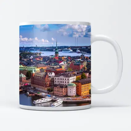 Stockholm Old Town Aerial City View