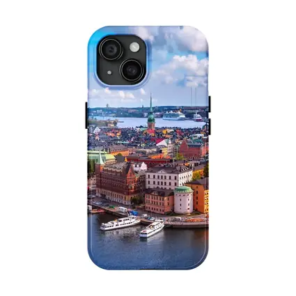 Stockholm Old Town Aerial City View