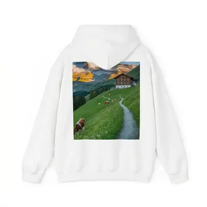 Alpine Meadow Cows Mountain Chalet Switzerland