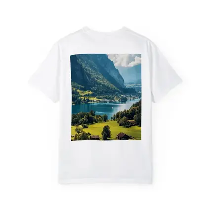 Alpine Lake Valley Green Mountains Switzerland
