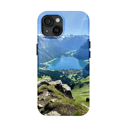 Alpine Lake Valley Green Mountain Landscape