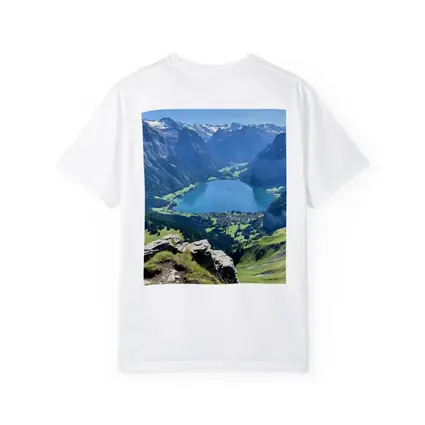 Alpine Lake Valley Green Mountain Landscape