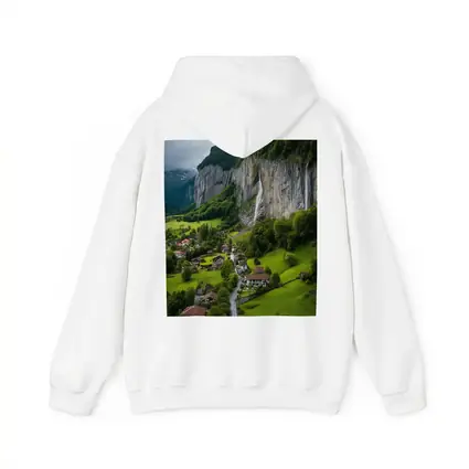 Lauterbrunnen Valley Waterfall Swiss Alpine Village