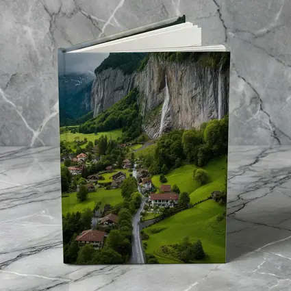 Lauterbrunnen Valley Waterfall Swiss Alpine Village
