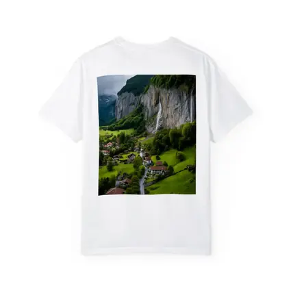 Lauterbrunnen Valley Waterfall Swiss Alpine Village