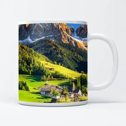 Dolomites Alpine Village Green Mountain Valley