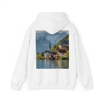 Hallstatt Village Lake Alps Mountain View