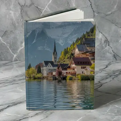 Hallstatt Village Lake Alps Mountain View
