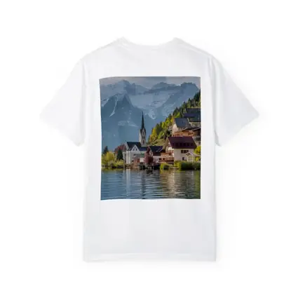 Hallstatt Village Lake Alps Mountain View