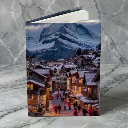 Matterhorn Peak Over Zermatt Winter Village