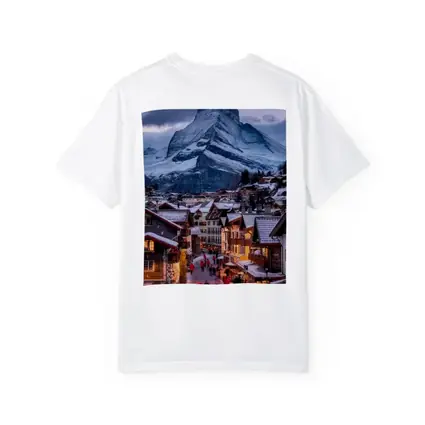 Matterhorn Peak Over Zermatt Winter Village