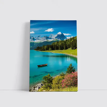 Alpine Lake Mountain Forest Turquoise Water