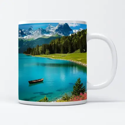 Alpine Lake Mountain Forest Turquoise Water