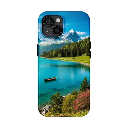 Alpine Lake Mountain Forest Turquoise Water