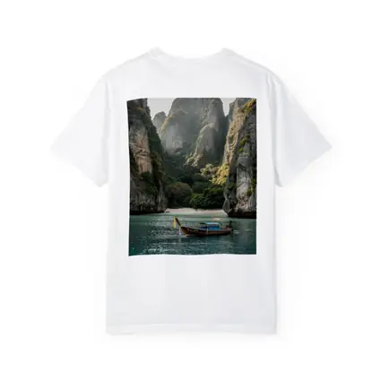 Longtail Boat Thailand Turquoise Bay Cliffs