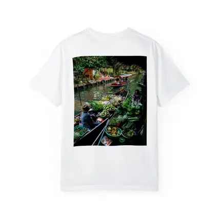 Thai Floating Market Canal Boats Vendors