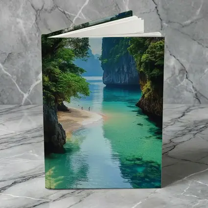 Tropical Beach Cove Turquoise Water Limestone Cliffs