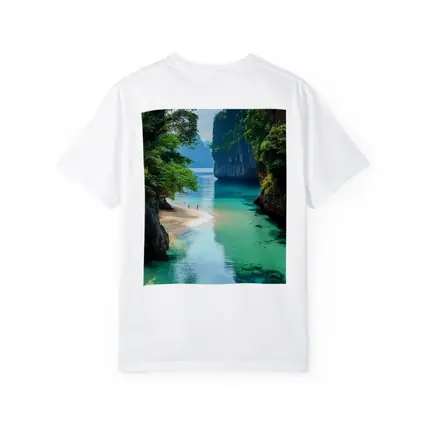 Tropical Beach Cove Turquoise Water Limestone Cliffs