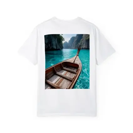 Wooden Longtail Boat Turquoise Thailand Lagoon