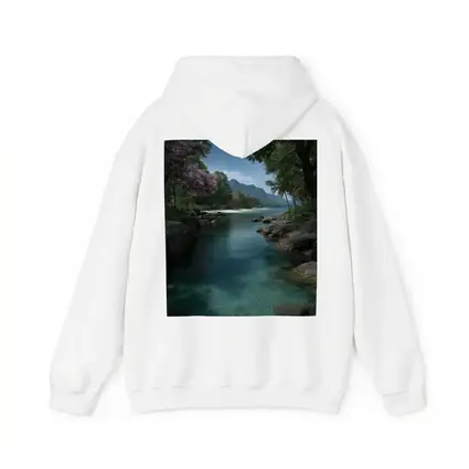 Tropical River Clear Water Mountain Background