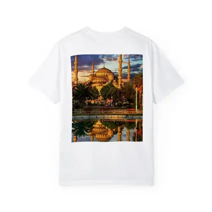 Blue Mosque Istanbul Reflection Dramatic Sky