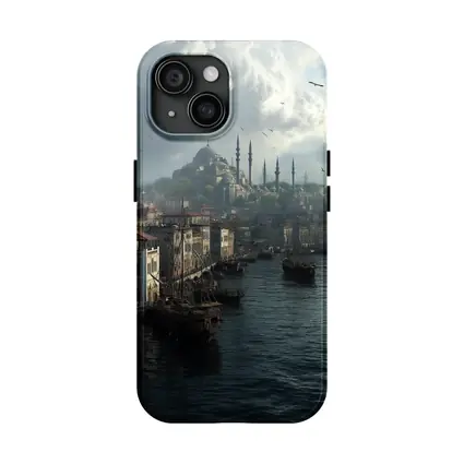 Istanbul Turkey Historic Waterfront Mosque Skyline
