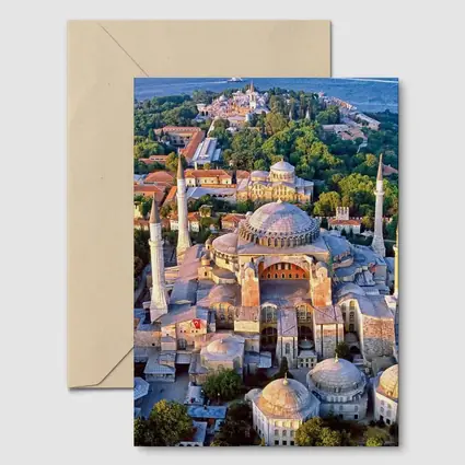 Hagia Sophia Aerial View Istanbul Turkey