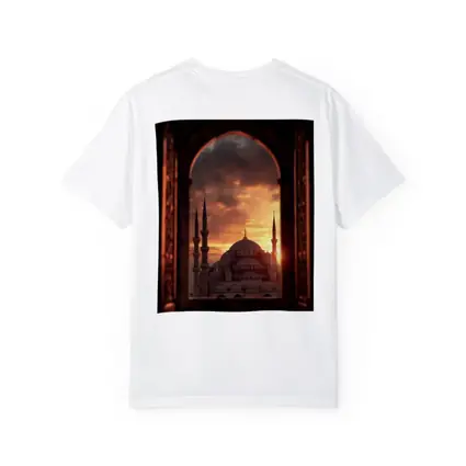 Blue Mosque Istanbul Sunset Arched Window View