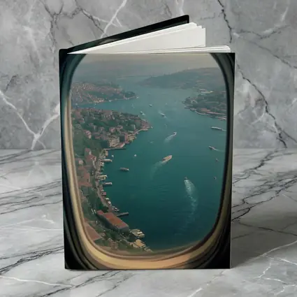 Istanbul Bosphorus Aerial View Airplane Window