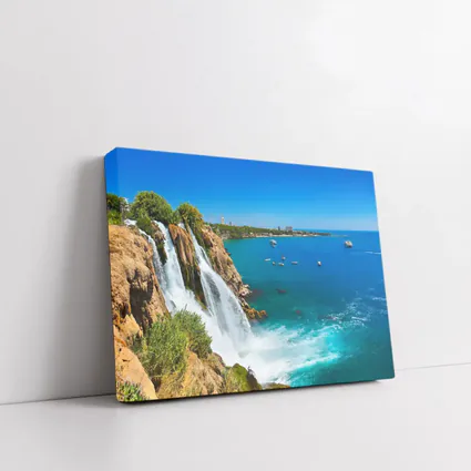Duden Waterfall Cliffs Antalya Turkey Coast