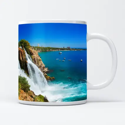 Duden Waterfall Cliffs Antalya Turkey Coast